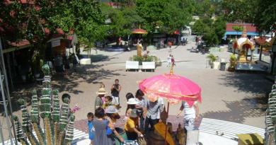 Big Buddha on Samui - not very big, but protected by transformers